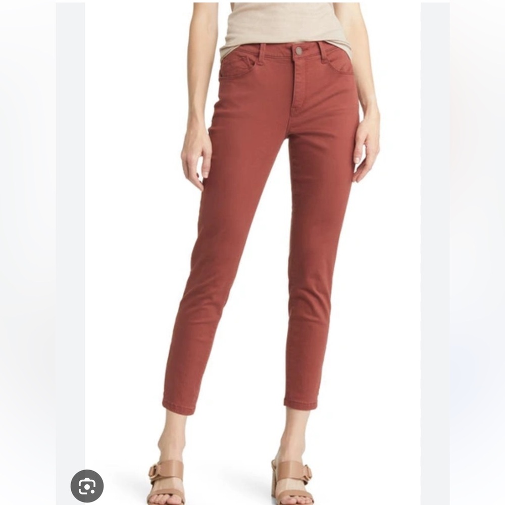 Wit & Wisdom Burnt Henna Ankle Skimmer Pant